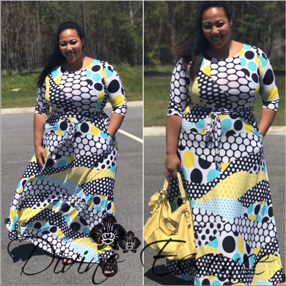 Classy in Polkadot Maxi Dress